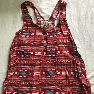 Aztec pattern tank top